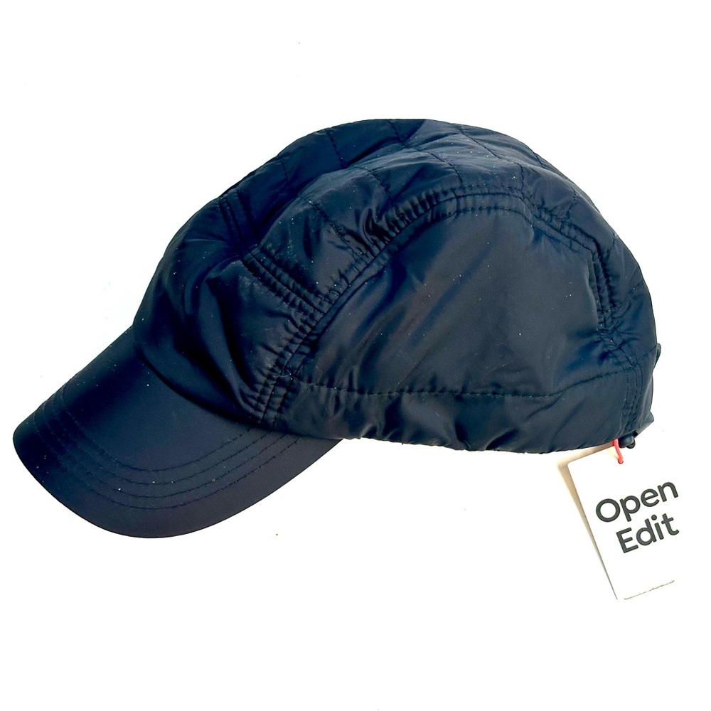 NWT Open Edit Quilted baseball hat, black
